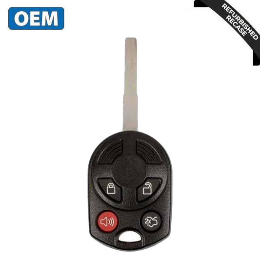 2011-2019 / Ford 4-Button Remote Head Key / PN: 164-R8046 / OUCD6000022 / HU101 HS / Chip 80 Bit (OEM Recase)