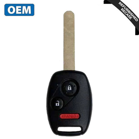 2007-2015 Honda / 3-Button Remote Head Key / PN: 35111-SWA-306 / MLBHLIK-1T (OEM Recase)