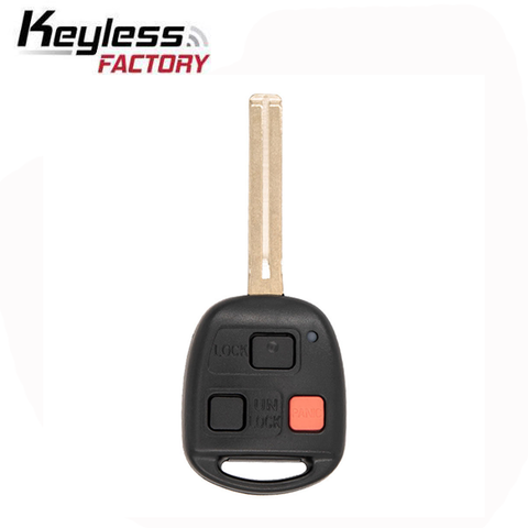 2001-2002 Lexus / 3-Button Remote Head Key Short Blade / PN: 89070-60081 / HYQ1512V (AFTERMARKET)