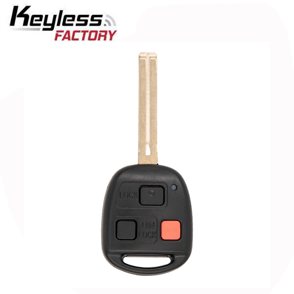1998-2000 Lexus / 3-Button Remote Head Key Long Blade / PN: 89070-60080 / HYQ1512V (AFTERMARKET)