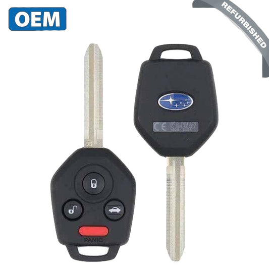 2019-2020 Subaru / 4-Button Remote Head Key / PN: 57497-XC01B / CWTB1G077 (H Chip) w/ Gray Interior Board Shell (OEM Refurb)