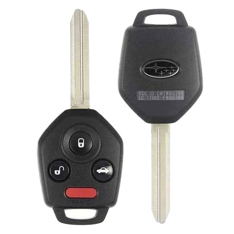 2012 - 2019 Subaru / 4-Button Remote Head Key / PN: 57497-FJ031 / CWTWBU766 / G Chip (OEM REFURB)