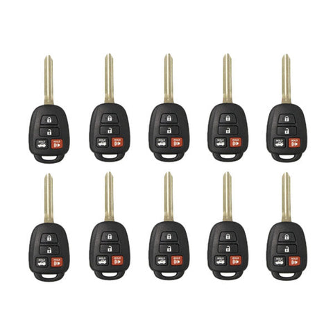 25 x 2014-2018 Toyota Camry / 4-Button Remote Head Key / HYQ12BDM (H Chip) (AFTERMARKET) (Bundle of 25)
