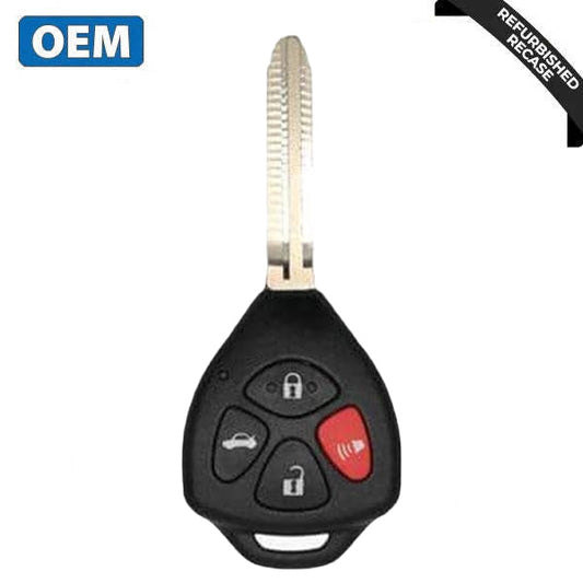 2010-2014 Toyota Yaris / 4-Button Remote Head Key / PN: 89070-33C40 / HYQ12BBY (G Chip) (OEM Recase)