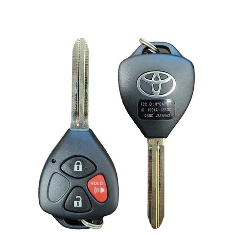 2010-2019 Toyota 4-Runner RAV4 / 3-Button Remote Head Key / PN: 89070-0R050 / HYQ12BDC (G Chip) (OEM Refurb)