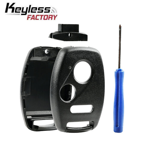 2005-2017 Honda / 3-Button Remote Head Key SHELL Replacement Kit / HO01 / CWTWB1U545, MLBHLIK-1T (AFTERMARKET)