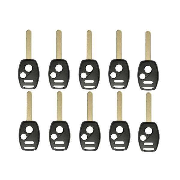 50 x 2002-2014 Honda / 3-Button Remote Head Key Shell / HO01 / OUCG8D-380H-A CWTWB1U545 CWTWBIU545 (RHS-HON-081) (Bundle of 50)