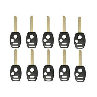 50 x 2002-2014 Honda / 3-Button Remote Head Key Shell / HO01 / OUCG8D-380H-A CWTWB1U545 CWTWBIU545 (RHS-HON-081) (Bundle of 50)
