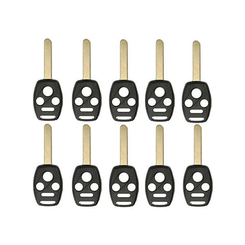 25 x 2003-2014 Honda Acura / 4-Button Remote Head Key Shell / HO01 / KR55WK49308 N5F-S0084A (RHS-HON-082) (Bundle of 25)