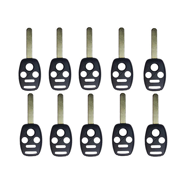 50 x 2005-2013 Honda / 4-Button Remote Head Key SHELL / HO01 / OUCG8D-380H-A, MLBHLIK-1T, KR55WK49308, N5F-S0084A (AFTERMARKET) (Bundle of 50)
