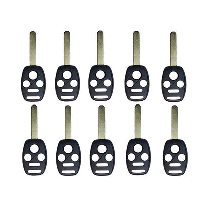 50 x 2005-2013 Honda / 4-Button Remote Head Key SHELL / HO01 / OUCG8D-380H-A, MLBHLIK-1T, KR55WK49308, N5F-S0084A (AFTERMARKET) (Bundle of 50)