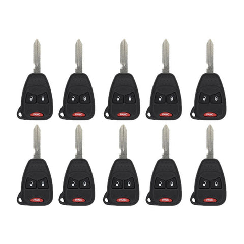 25 x 2004-2017 Chrysler Dodge Jeep / 3-Button Remote Head Key / OHT692427AA (AFTERMARKET) (Bundle of 25)