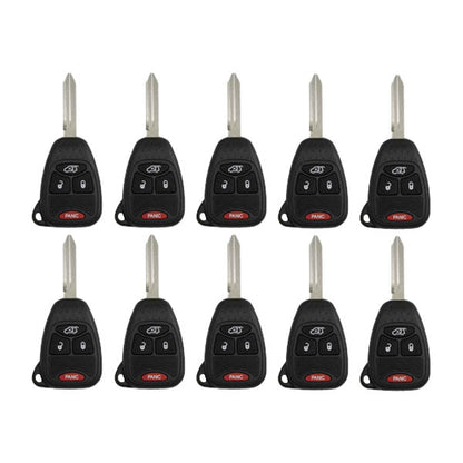 50 x 2004-2016 Chrysler Dodge Jeep / 4-Button Remote Head Key / OHT692427AA (AFTERMARKET) (Bundle of 50)