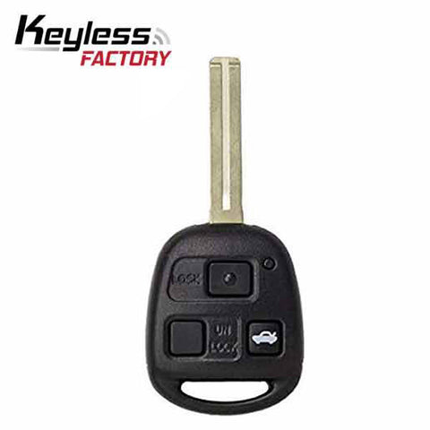 1998-2005 Lexus  / 3-Button Remote Head Key / PN: 89070-50170 / HYQ1512V / 4C Chip / Short Blade (AFTERMARKET)