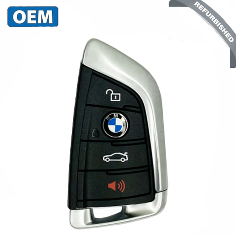 2015-2021 BMW G-Series / 4-Button Smart Key / 04047-17-02336 / N5F-ID21A / Black (OEM REFURB)