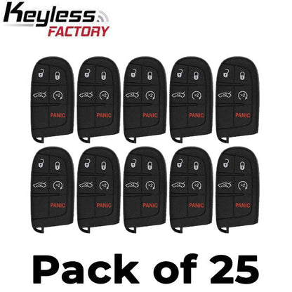 25 x 2015-2021 Dodge Chrysler / 5-Button Smart Key / PN: 68394195 AA / M3M-40821302 (AFTERMARKET) (Bundle of 25)