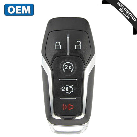 2013-2017 Ford Lincoln / 5-Button Smart Key / PN: 164-R7989 / M3N-A2C31243300  (OEM Recase)