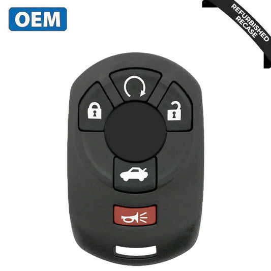 2005-2007 Cadillac STS / 5-Button Keyless Entry Remote / PN: 15212382 / M3N65981403  (OEM Recase)