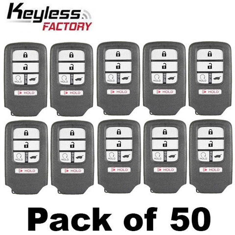 50 x 2016-2022 Honda Pilot / 5-Button Smart Key / PN: 72147-TG7-A11 / KR5V2X V44 (AFTERMARKET) (Bundle of 50)
