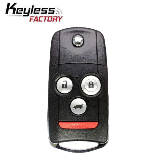 2007-2013 Acura MDX / 4-Button Flip Key / PN: 35111-STX-326 / N5F0602A1A w/hatch (AFTERMARKET)