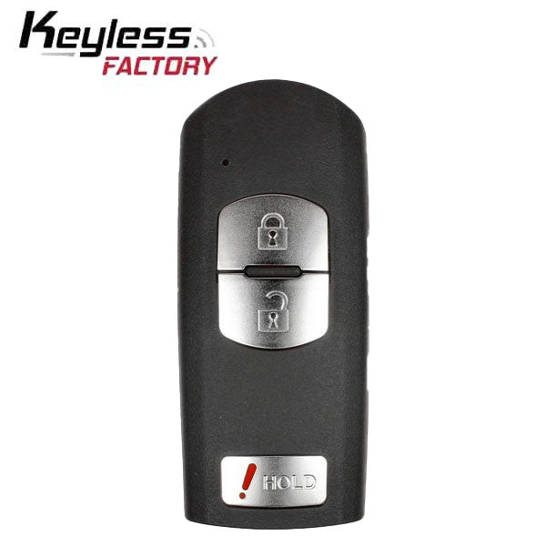 2012-2018 Mazda 3 CX-3 CX-5 / 3-Button Smart Key / PN: KDY3-67-5DY / WAZSKE13D01, WAZSKE13D021 (AFTERMARKET)