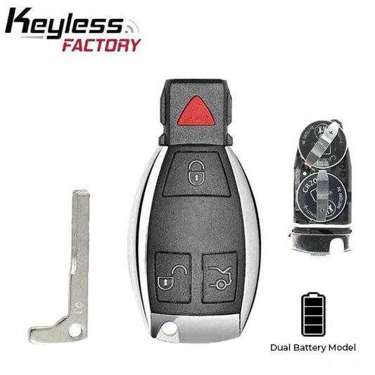 1997-2014 Mercedes Benz / 4-Button Fobik Key / IYZ-3312 / 315 MHz (Double Battery) (AFTERMARKET)