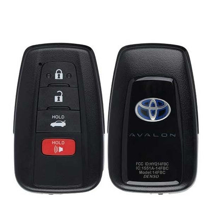 2020-2022 Toyota Avalon Hybrid / 4-Button Smart Key / PN: 8990H-07080 / HYQ14FBC-0351  (Blue Hybrid Logo)  (OEM)