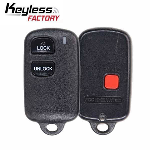 1998-2006 Toyota / 3-Button Keyless Entry Remote / PN: 39742-0C010 / ELVATDD (AFTERMARKET)