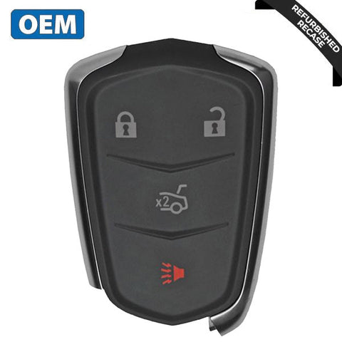2014-2019 Cadillac ATS CTS XTS / 4-Button Smart Key / PN: 13598506 / HYQ2AB (OEM Recase)