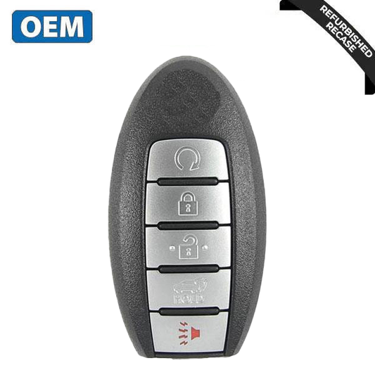2017-2020 Nissan Rogue / 5-Button Smart Key / PN: 285E3-6FL7A / KR5S180144106 (OEM Recase)