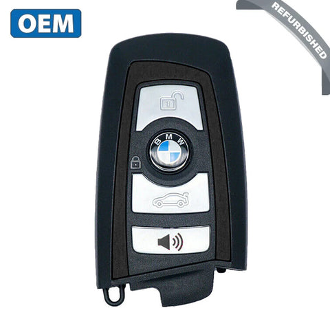 2013-2018 BMW 7 / 5 / 3 Series / 4-Button Smart Key / YGOHUF5767 / FEM / 433 Mhz - Black Trim (OEM Refurb)