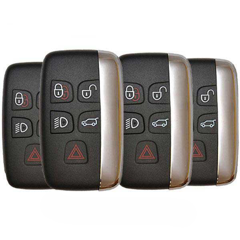 4 x 2011-2019 Jaguar Land Rover Range Rover / 5-Button Smart Key / PN: 5E0B40287 / KOBJTF10A (AFTERMARKET) (Bundle of 4)