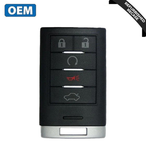 2008-2015 Cadillac / 5-Button Smart Key / PN: 25943676 / M3N5WY7777A (OEM RECASE)