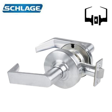 Schlage - ALX10 - Cylindrical Lever Set - Passage - Rhodes Lever - Satin Chrome - Vandlgard Feature - Fire Rated - Grade 2