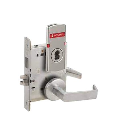 Schlage - L9456 - Corridor with Deadbolt Function - Outside Indicator (Occupied/Vacant) - SFIC - Less Core - 626 - Satin Chrome