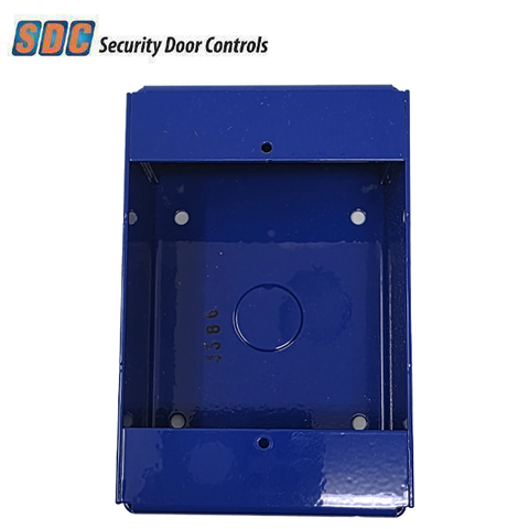 SDC - 492-BB - Blue Surface Mount Box - For 492 Series Pull Station Emergency Exit - Blue
