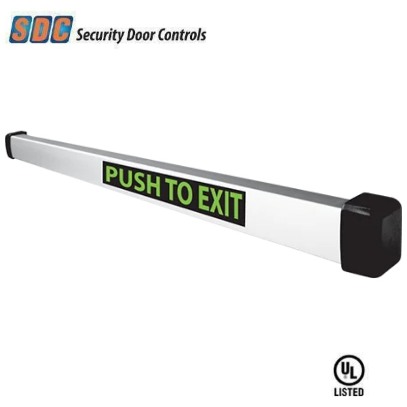 SDC - PSB560 - Sure Exit - Request-To-Exit Sense Bar - Non-Latching - Tri-Failsafe Sensors - DPDT - Black Anodized Aluminum Finish