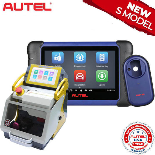 SEC-E9-NEW + AUTEL-IM508S Key Programmer & Key Cutting Machine - with 1 Year of Updates (Autel USA) (Bundle of 2)