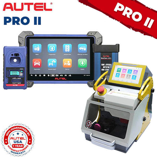 SEC-E9-NEW + AUTEL-IM608-PROII  Key Programmer & Key Cutting Machine - with 1 Year of Updates (Autel USA) (Bundle of 2)