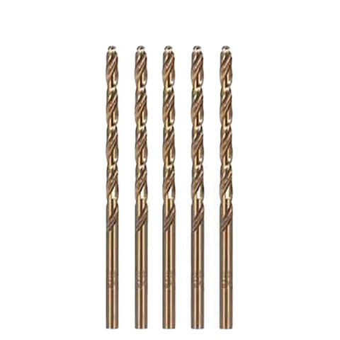 Perfect - HSS Drill Bit - 5 Pack - Fully Ground 1/2" 5% Cobalt M35