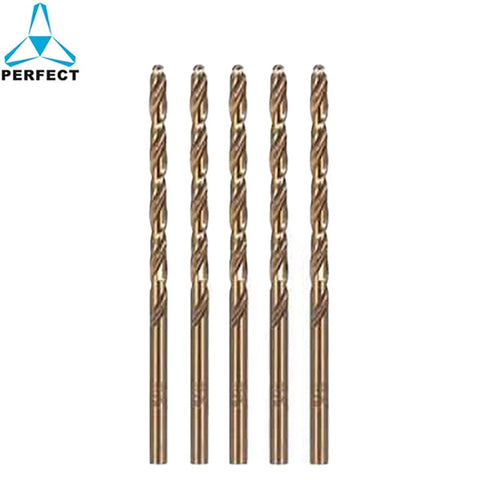 Perfect - HSS Drill Bit - 5 Pack - Fully Ground 1/2" 5% Cobalt M35