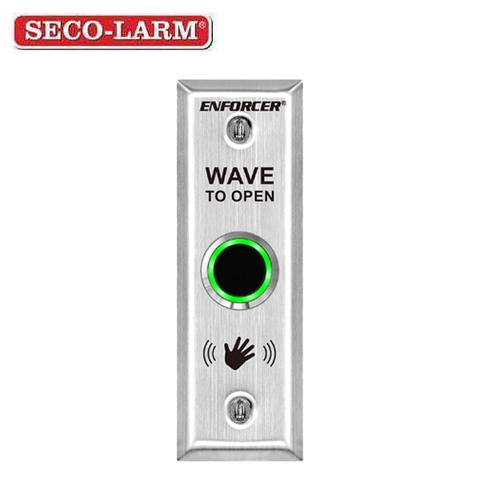 Seco-Larm - No Touch - RTE Plate w/ Adjustable Delay Timer - Outdoor Use - Slimline