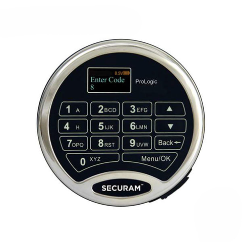 SECURAM - ProLogic L22 Electronic Safe Keypad - Optional Lock Bodies - UL Listed - Chrome