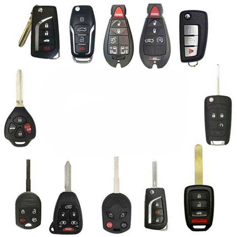 Remote Keys STARTER Pack - Flip Keys, FOBIKS, Remote Head Keys (61 Pieces - AFTERMARKET)