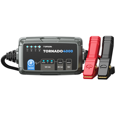 TOPDON - Tornado 4000 - Battery Charger - Lead-Acid Battery - Lithium-Ion Battery - 65W