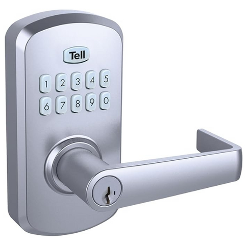 TELL-CL103930 electronic keypad lock, showcasing easy rekeying functionality.