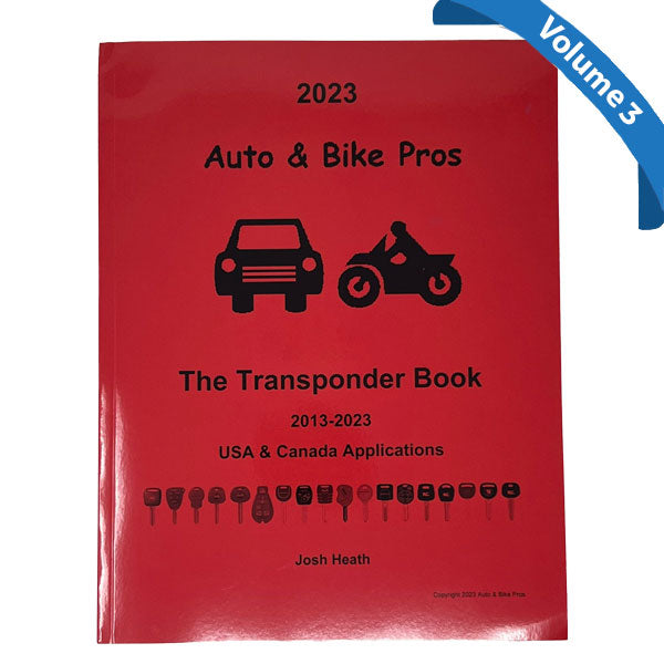 The Transponder Book - 2013-2023 - Volume 3 - Auto & Bikes Pros - Josh Heath