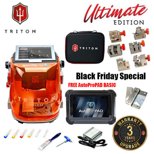 Triton PLUS Ultimate Edition - Automatic Key Cutting Machine - Black Friday Special - FREE AutoProPAD BASIC Key Programmer W/ 1 Year FREE Updates