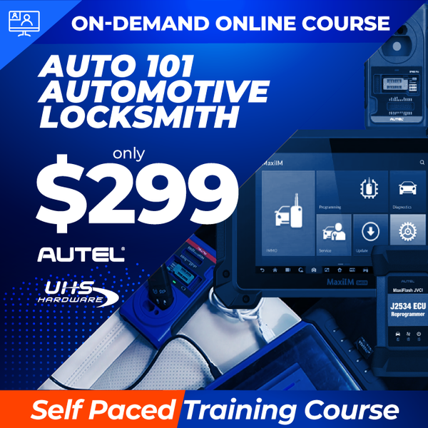 Recorded On-Demand Training - Auto 101 - Complete Automotive Locksmith Course