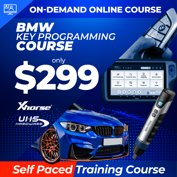 Recorded On-Demand Training - BMW Key Programming Using Xhorse Key Tool Plus Course